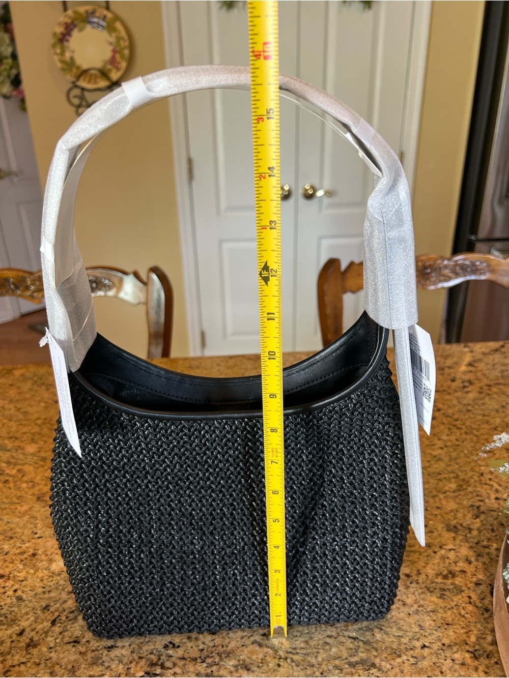 Kate Spade Black Straw Shoulder Bag - Picture 9 of 9